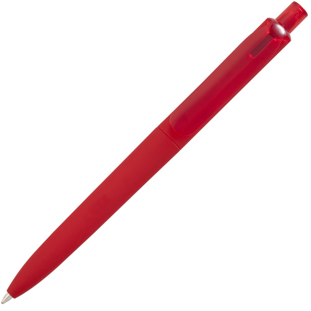 Ручка шариковая Prodir DS8 PRR-T Soft Touch, красная