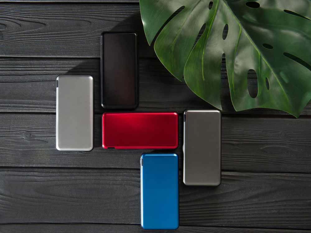 Внешний аккумулятор Forge v.2 металл, 10000mah, синий