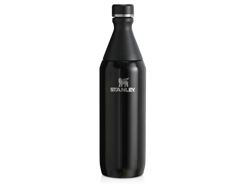Бутылка для воды Stanley All Day Slim объемом 600 мл - черный глянцевый