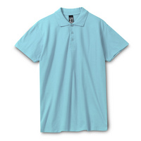 Рубашка поло мужская Spring 210 бирюзовая, размер XXL