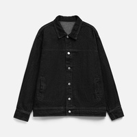 Куртка джинсовая O1, черная, размер 3XL/4XL