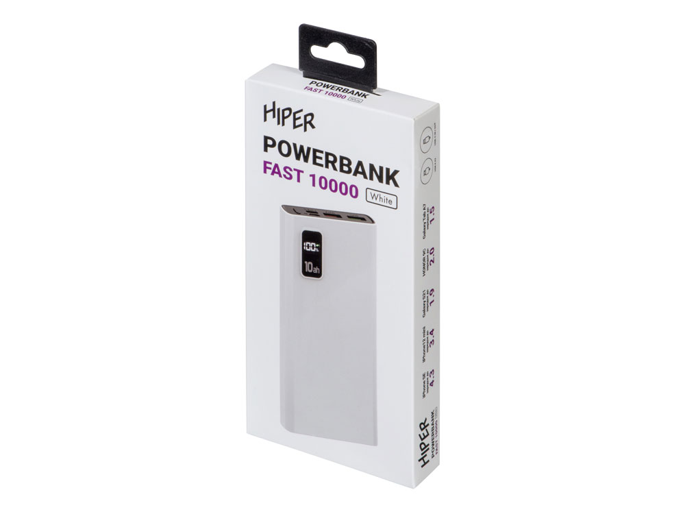 Портативный внешний аккумулятор FAST, 10000 mAh