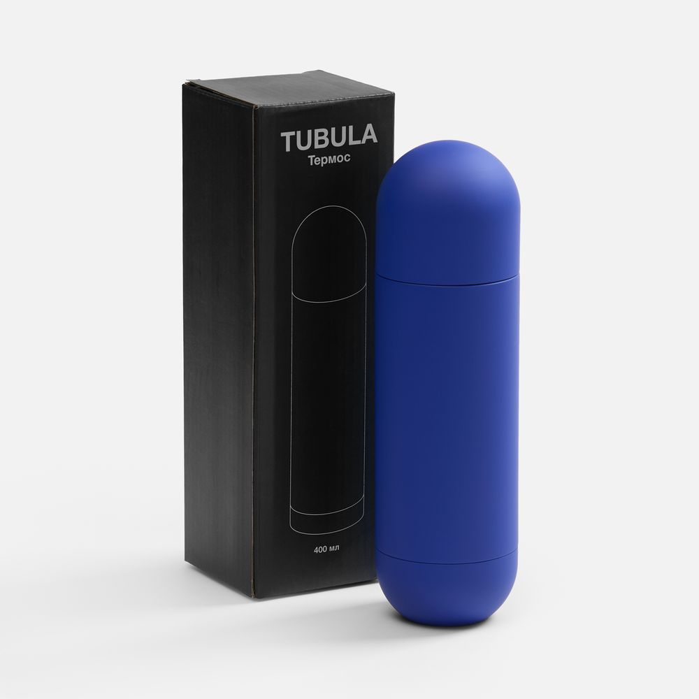 Термос Tubula Soft Touch, синий