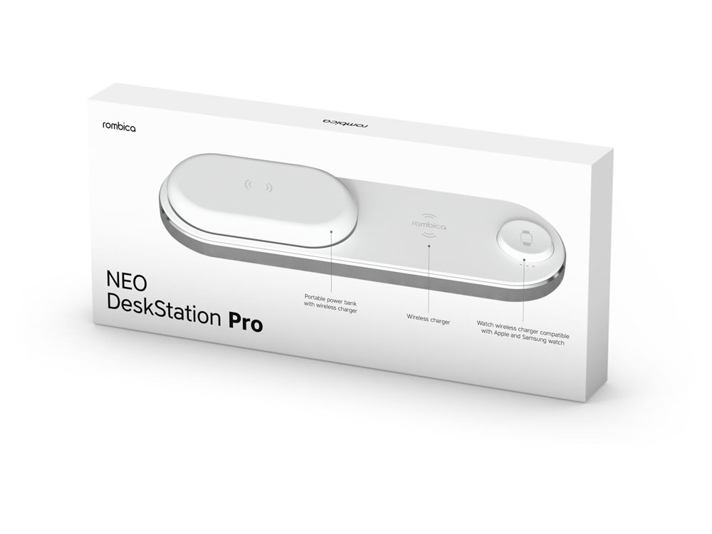 Набор из зарядной станции 4-в-1 и внешнего аккумулятора NEO DeskStation Pro, 8000 мАч