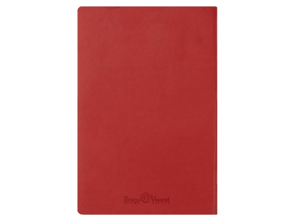 Ежедневник А5 недатированный Megapolis Velvet Flex, красный