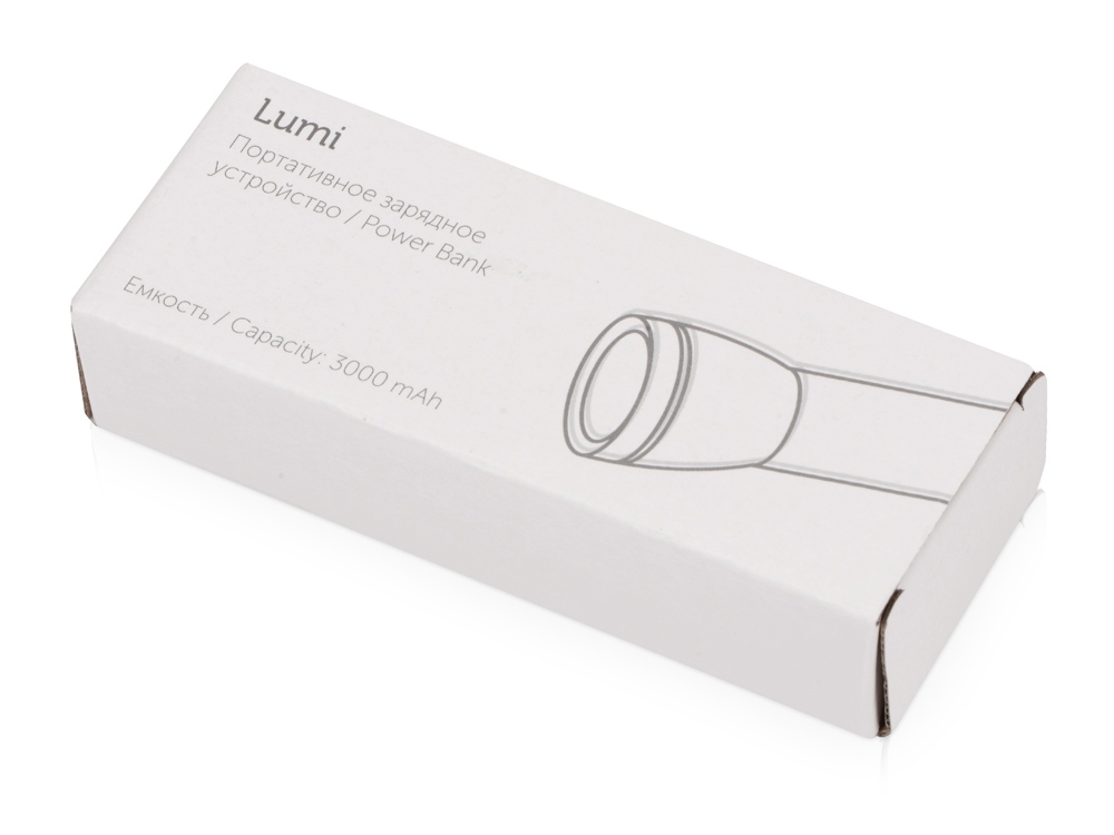 Внешний аккумулятор Lumi с фонариком, 3000 mAh