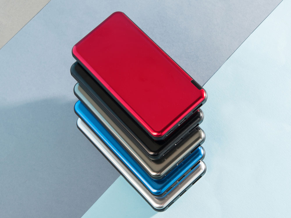 Внешний аккумулятор Forge v.2 металл, 10000mah, синий