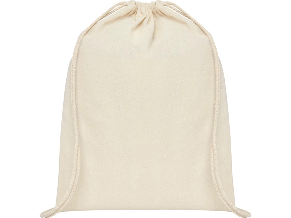 Рюкзак со шнурком Tenes из хлопка плотностью 140 г/м2, natural