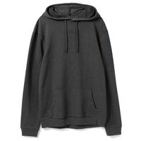 Толстовка с капюшоном унисекс Hoodie, серый меланж (антрацит), размер 3XL