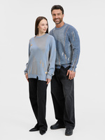 Джемпер Denim свободного силуэта на заказ, полушерсть, размер XL
