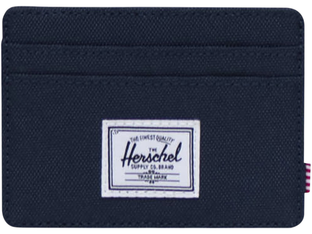 Herschel Charlie держатель для карт с RFID-защитой из переработанного материала - темно - синий navy