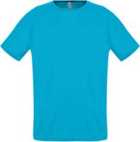 Футболка унисекс Sporty 140 бирюзовая, размер 3XL