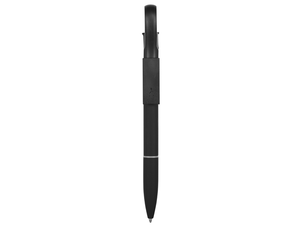 Ручка металлическая шариковая Connect с кабелем USB 2 в 1