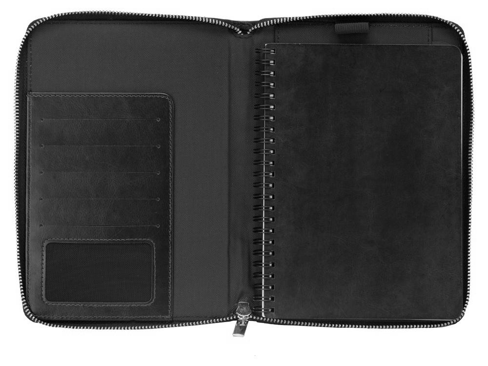 Бизнес-блокнот на молнии А5 Fabrizio с RFID защитой