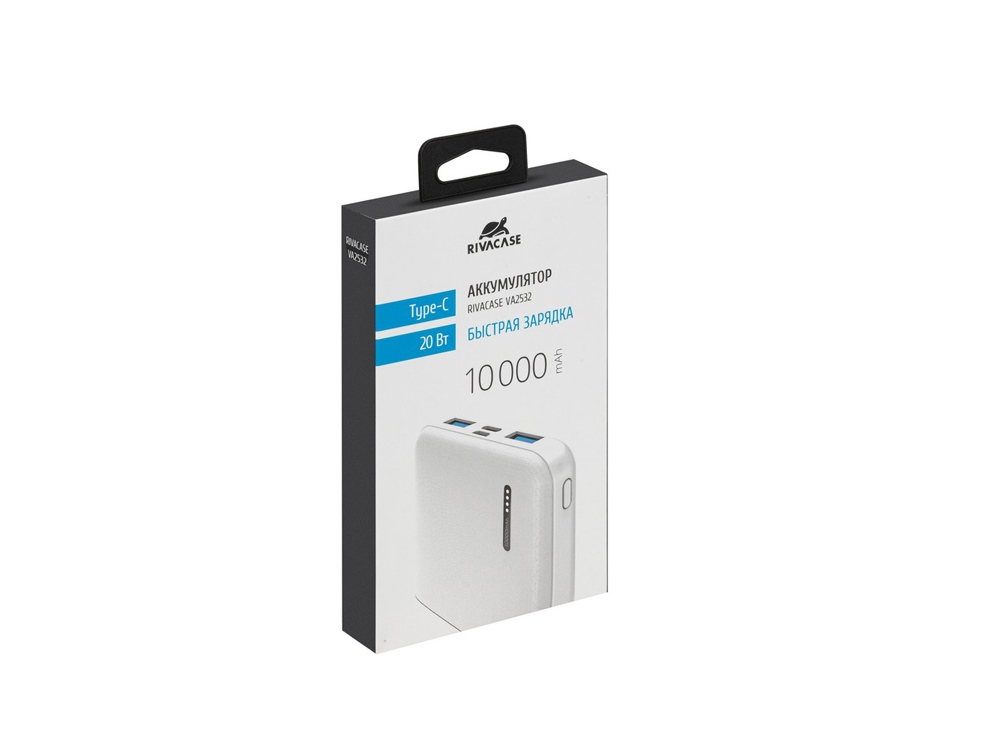 Внешний аккумулятор с быстрой зарядкой QC/PD VA2532, 10000 mAh