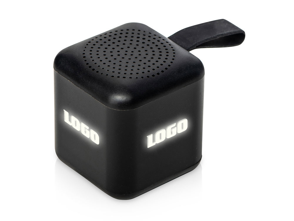 Портативная колонка TWS с подсветкой лого Tiny, 3 Вт
