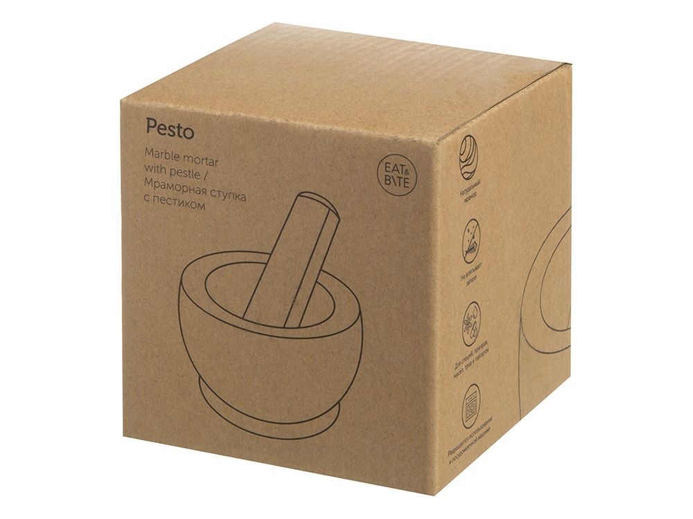 Мраморная ступка с пестиком Pesto