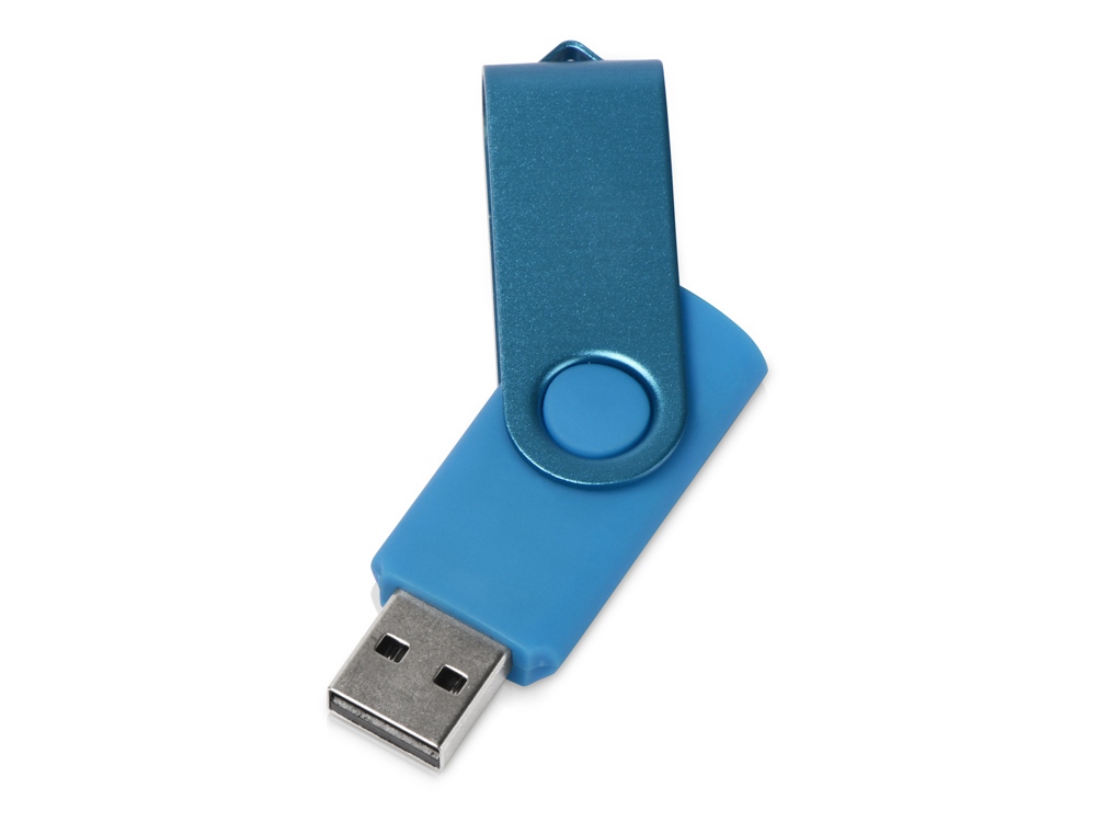 Флеш-карта USB 2.0 8 Gb Квебек Solid, голубой