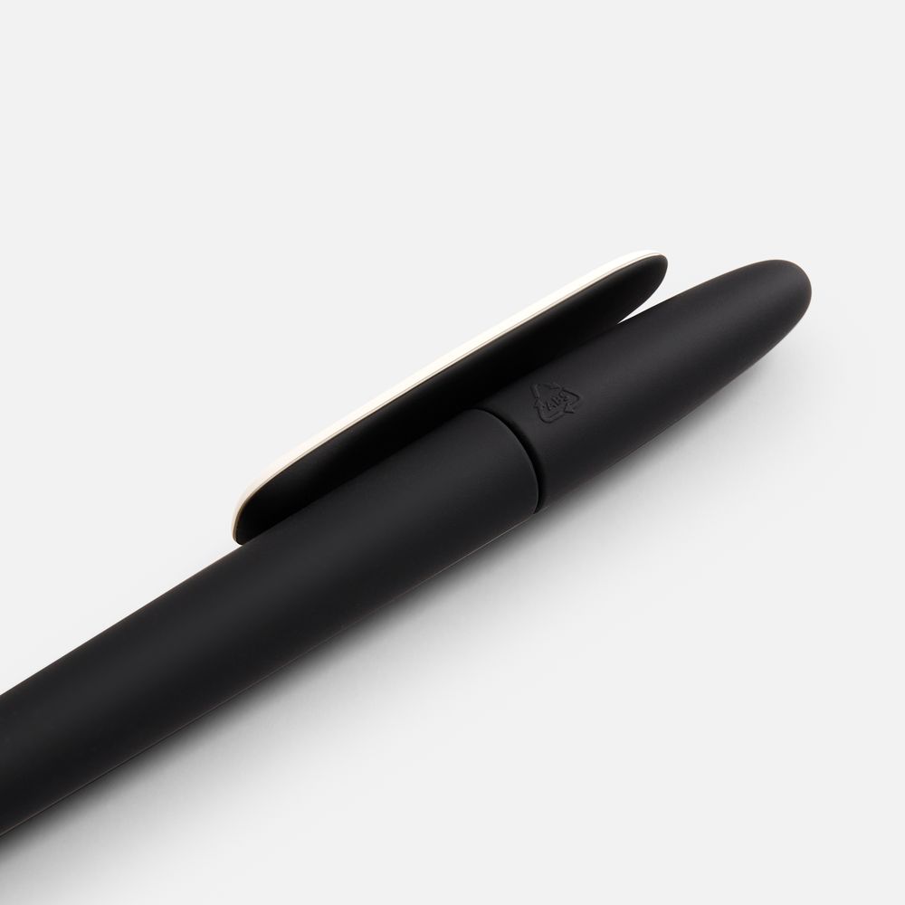 Ручка шариковая Prodir DS5 TRR-P Soft Touch, черная с белым