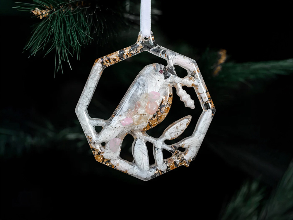 Набор елочных игрушек: Снегирь, Олень, Ель