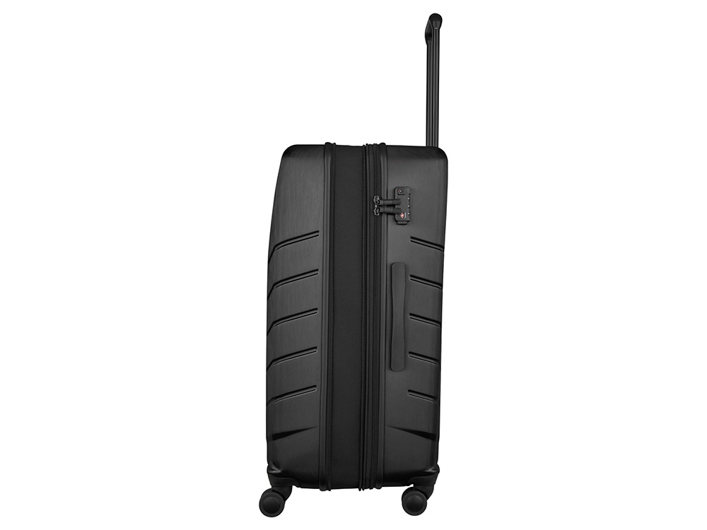 Чемодан WENGER Pegasus, черный, поликарбонат+АБС-пластик, большой, 52х76х30 см, 99 л.