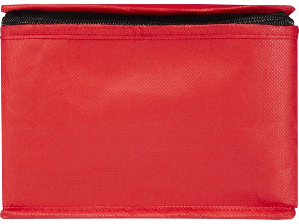 Spectrum нетканая сумка-холодильник, 4 л, на 6 банок, из переработанных материалов, красный