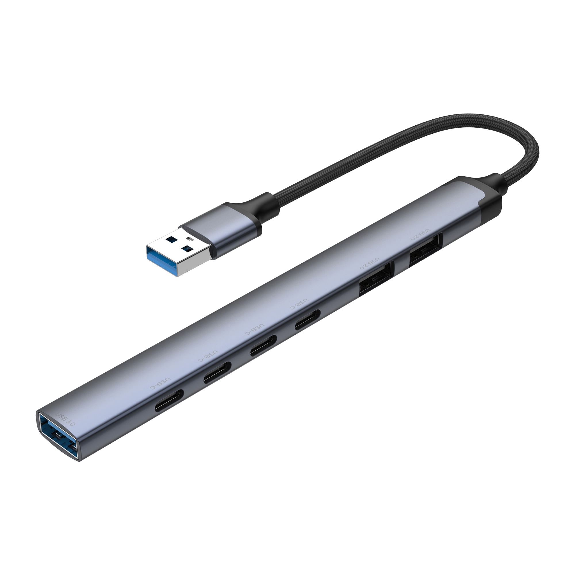 USB-хаб USB-A 3.0 + 2xUSB-A 2.0 + 4xUSB-C