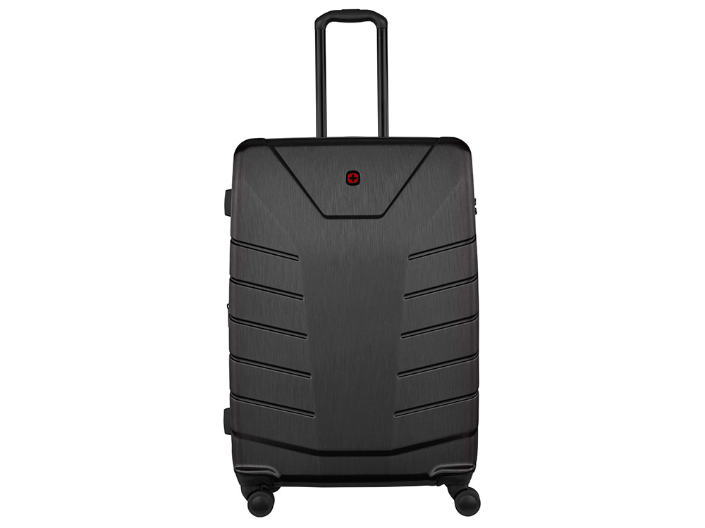 Чемодан WENGER Pegasus, черный, поликарбонат+АБС-пластик, большой, 52х76х30 см, 99 л.