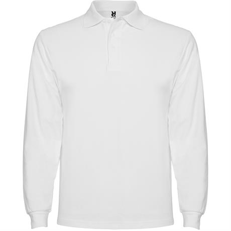 Футболка поло ESTRELLA L/S мужская, БЕЛЫЙ XL