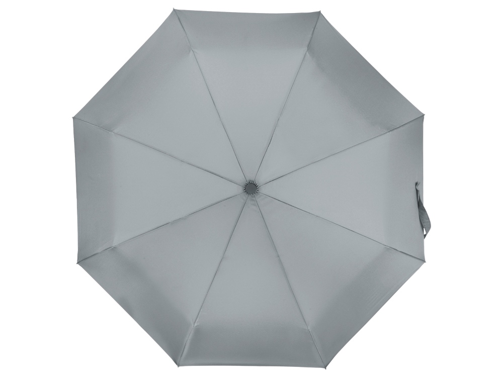 Зонт складной Cary, полуавтоматический, 3 сложения, с чехлом, светло-серый