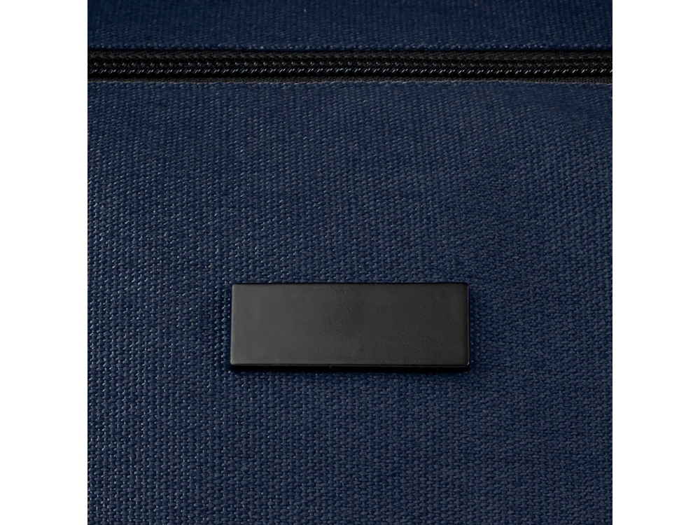 Спортивная сумка Joey из брезента, переработанного по стандарту GRS, объемом 25 л, темно-синий