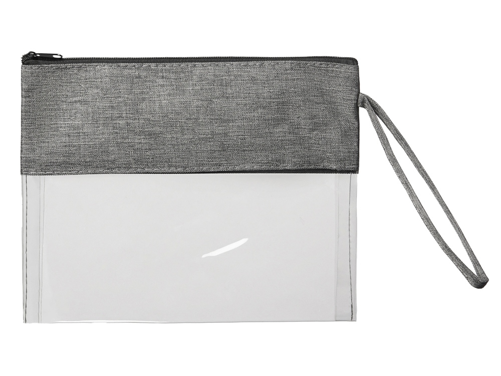 Прозрачная косметичка Leony из ПВХ и ткани
