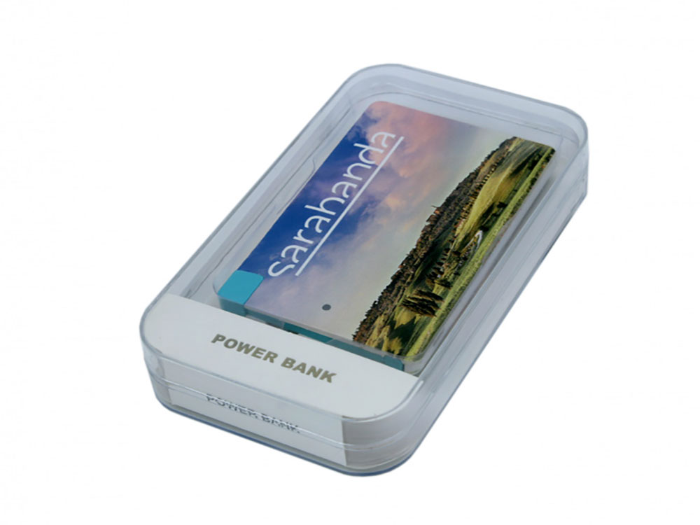 Внешний аккумулятор в форме карты Trunk, 2500 mAh