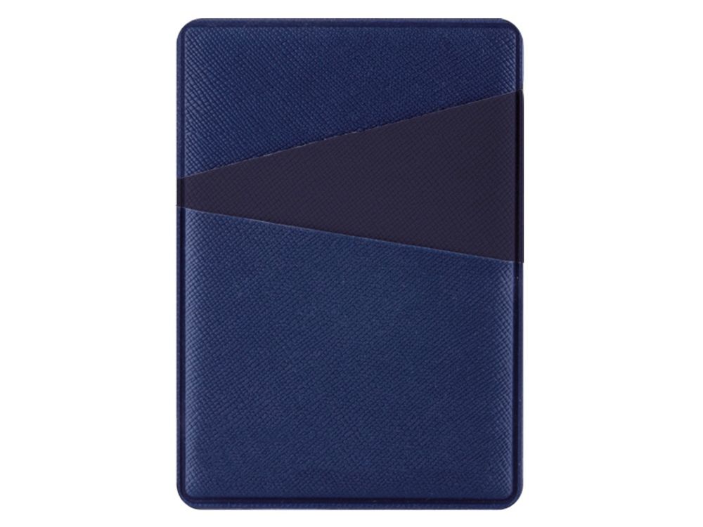 Картхолдер на 3 карты типа бейджа Favor, ярко-синий/темно-синий