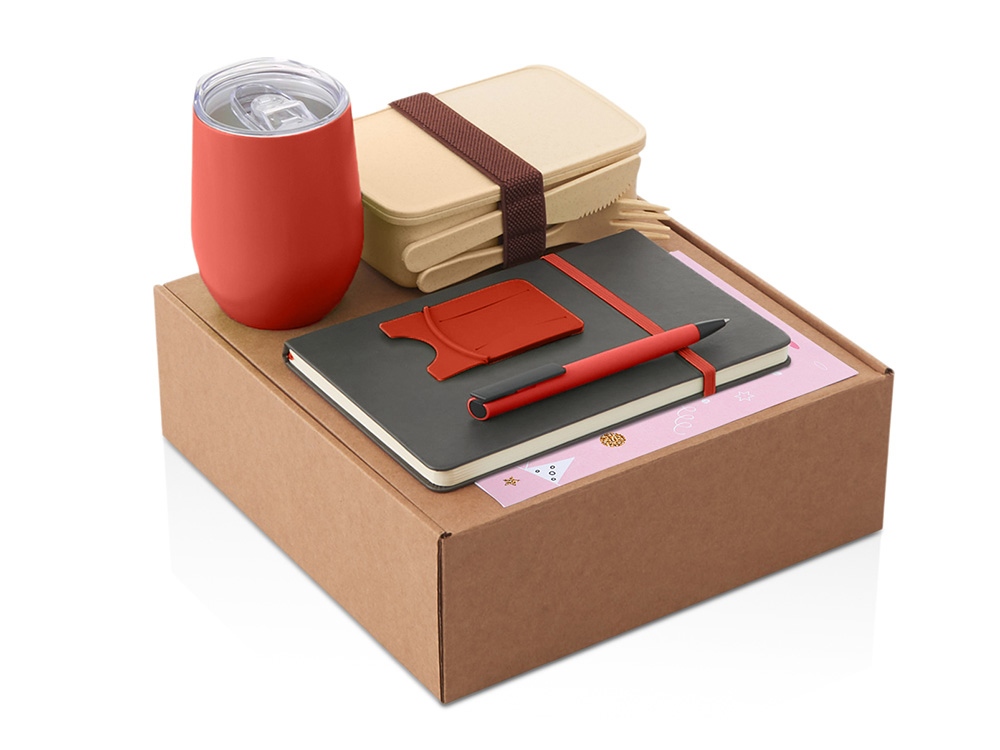 Набор Refreshment с термокружкой, блокнотом, ручкой и ланчбоксом