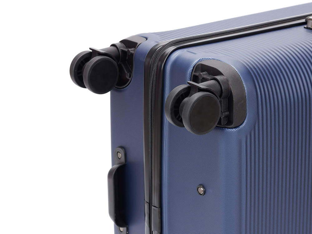 Чемодан TORBER Onego, синий, ABS-пластик, 79,5 х 51 х 29 см, 103 л