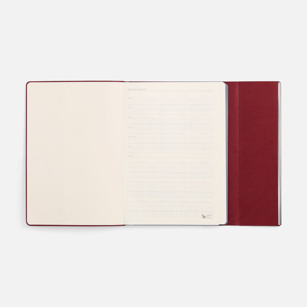 Ежедневник Petrus Flap, недатированный, красный