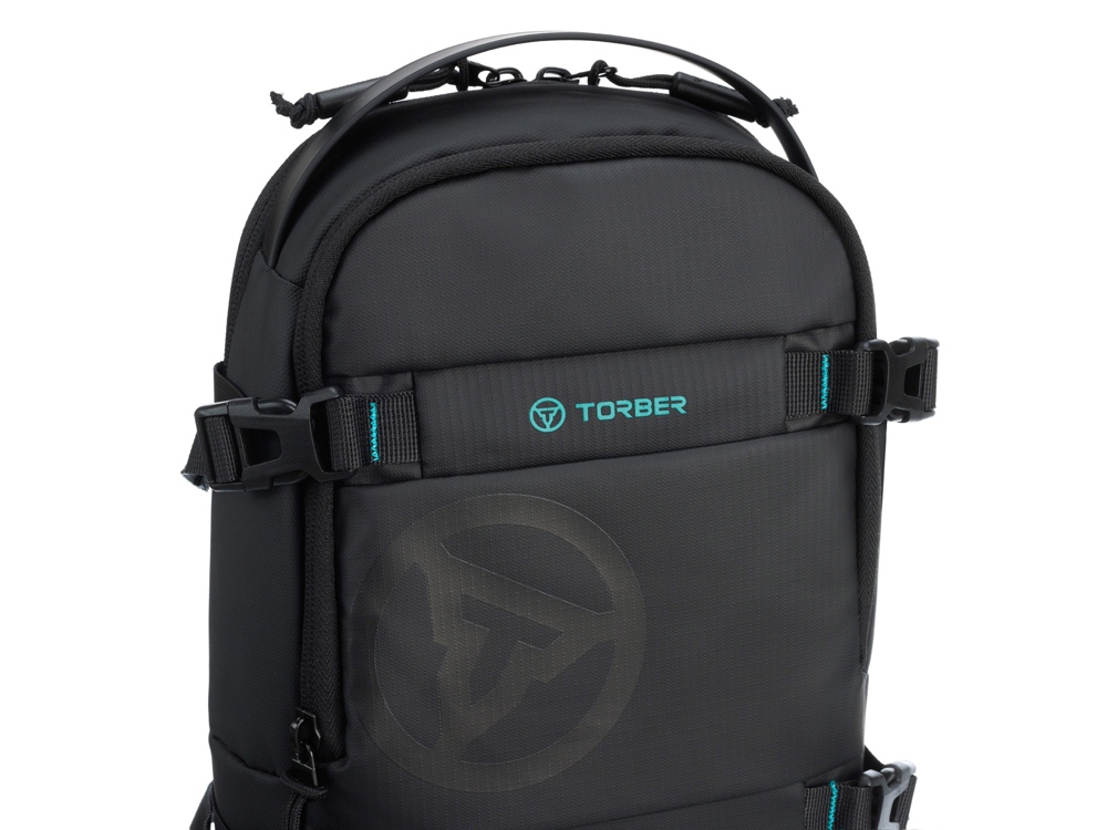 Рюкзак на одно плечо TORBER Xtreme, чёрный, 20 х 8 х 31 см, 5л