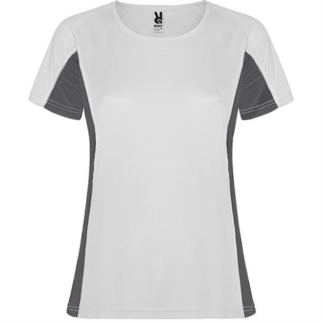 Спортивная футболка SHANGHAI WOMAN женская, БЕЛЫЙ/ТЕМНЫЙ ГРАФИТ L