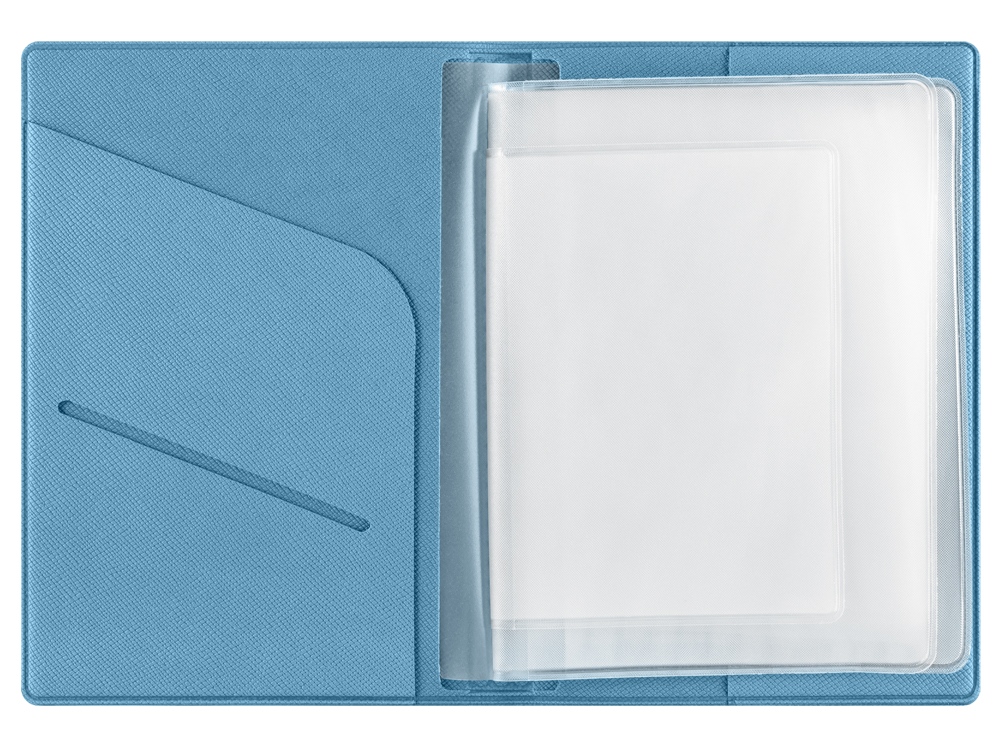 Классическая обложка для автодокументов Favor, голубая