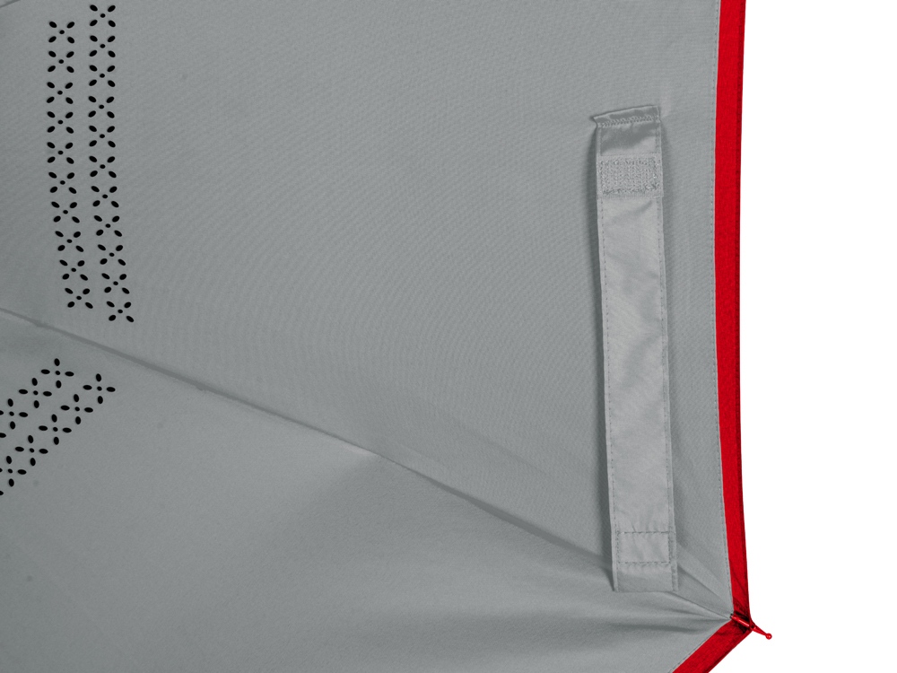 Зонт-трость наоборот Inversa, полуавтомат, красный/серый (Р)