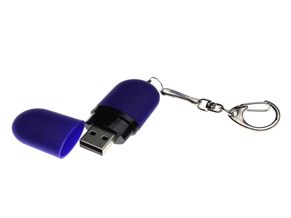 Флешка Goutte Soft-touch на 256 Гб, синий