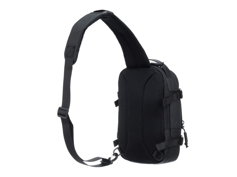 Рюкзак на одно плечо TORBER Xtreme, чёрный, 20 х 8 х 31 см, 5л