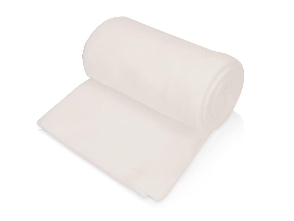 Подарочный набор: кукла фарфоровая, плед флисовый, синий/белый