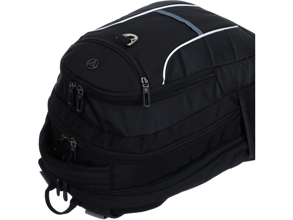 Рюкзак TORBER XPLOR с отделением для ноутбука 15, чёрный, полиэстер 600D, 35x20x47 см, 33л