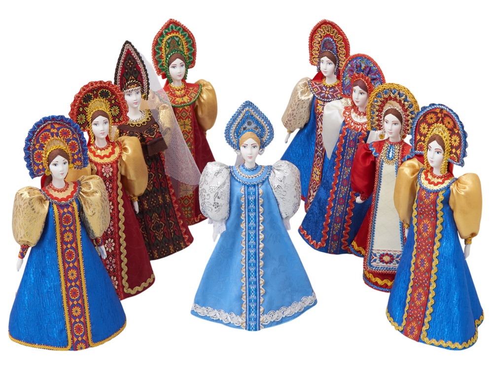 Подарочный набор: кукла фарфоровая, чай Малина с мятой