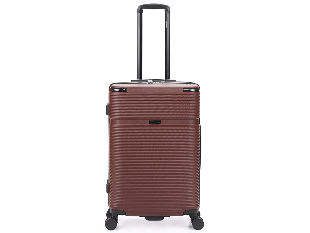 Чемодан TORBER Onego, бордовый, ABS-пластик, 79,5 х 51 х 29 см, 103 л