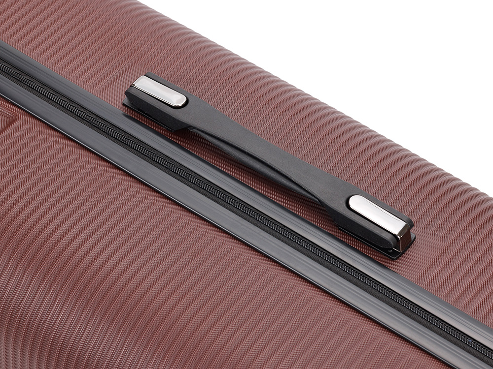 Чемодан TORBER Onego, бордовый, ABS-пластик, 69,5 х 46 х 26 см, 69 л