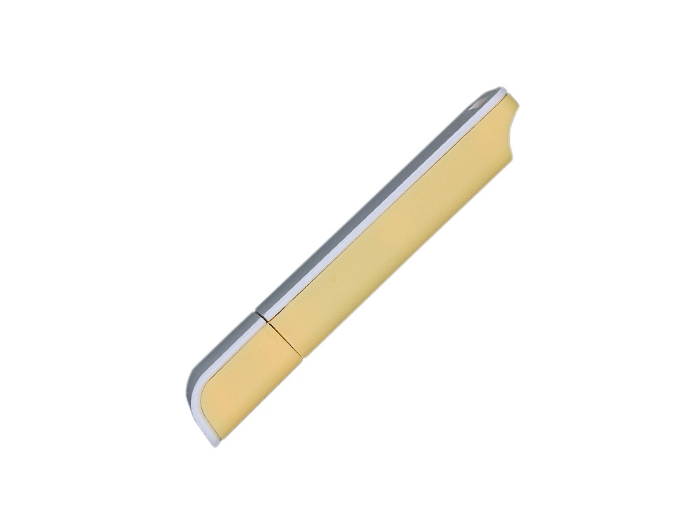 Флешка прямоугольной формы, оригинальный дизайн, двухцветный корпус, 64 Гб, желтый/белый