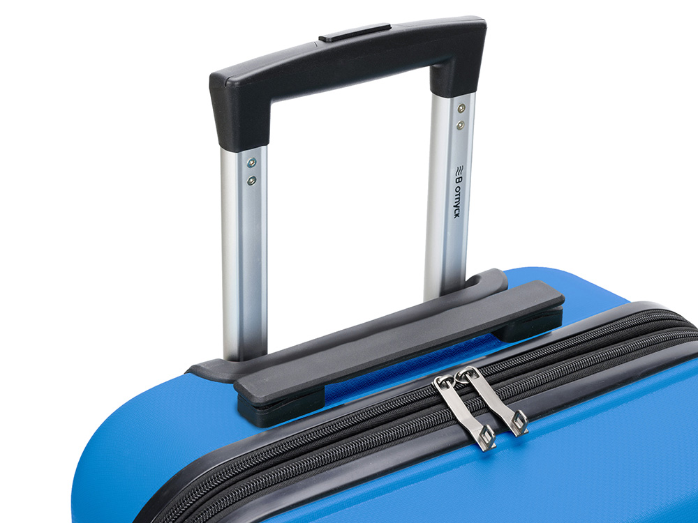 Чемодан TORBER В Отпуск, ярко-синий, полипропилен, 55 х 36 х 21,5 см, 37 л